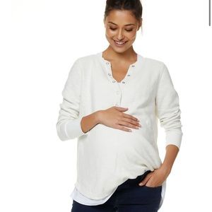 Bae the Label. I’m Yours Waffle Henley. Maternity and postpartum